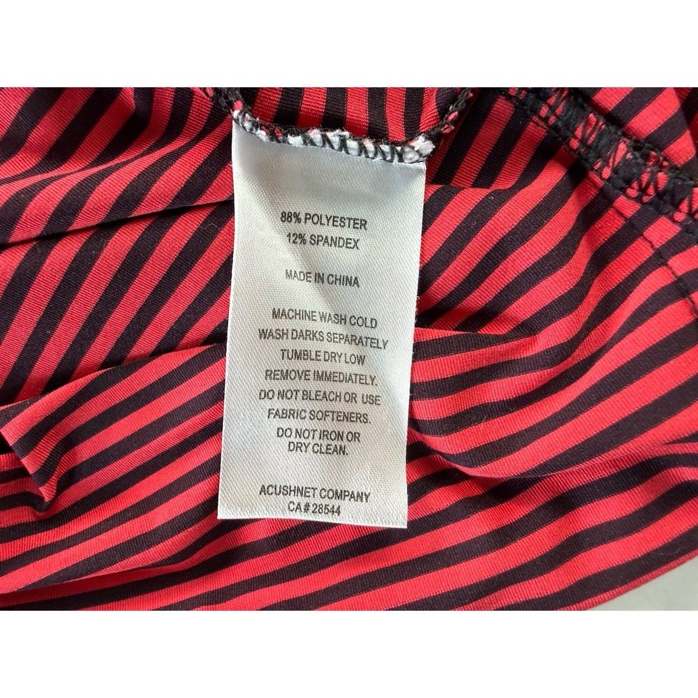 FootJoy ProDry Lisle Pine Valley Red Striped Performance Golf Polo XL - Picture 11 of 13
